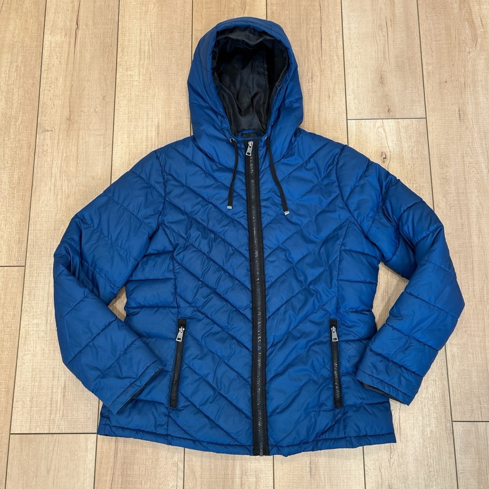 Everlast Women's Blue Quilted Puffer Jacket